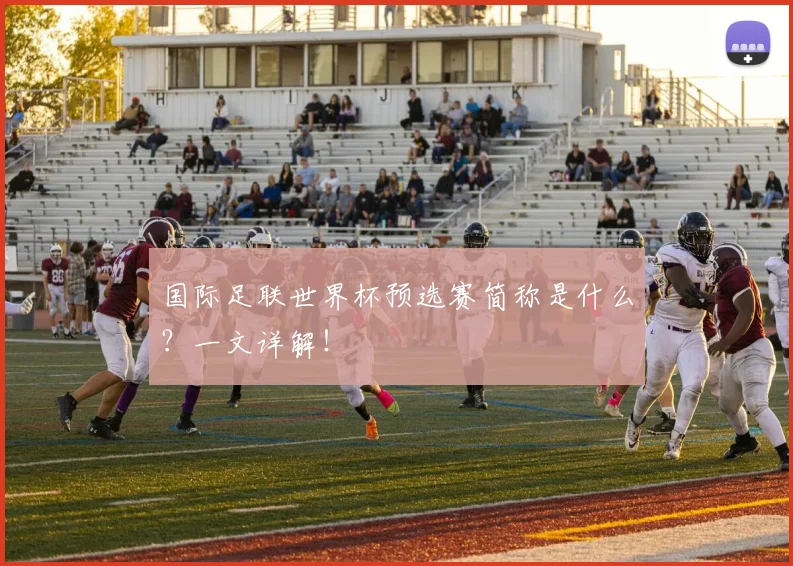 国际足联世界杯预选赛简称是什么？一文详解！
